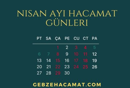 HACAMAT G&Uuml;NLERİ , HACAMAT DEĞERLİ G&Uuml;NLER