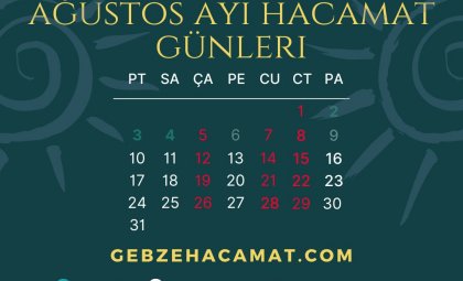 HACAMAT TAKVİMİ