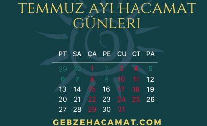 HACAMAT TAKVİMİ