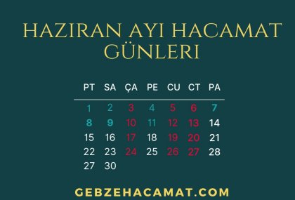 HACAMAT TAKVİMİ