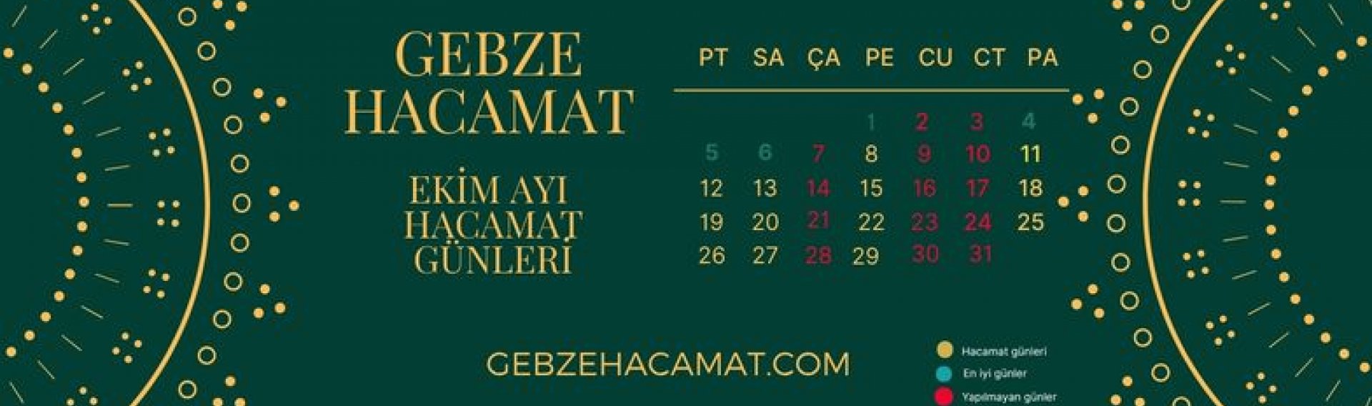 ayın g&uuml;nleri